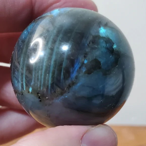 Labradorite Crystal Sphere 41mm - Picture 13 of 13